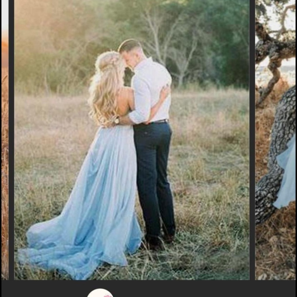 Blue engagement/prom dress